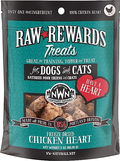 Raw Rewards Freeze Dried Chicken Hearts | NWN