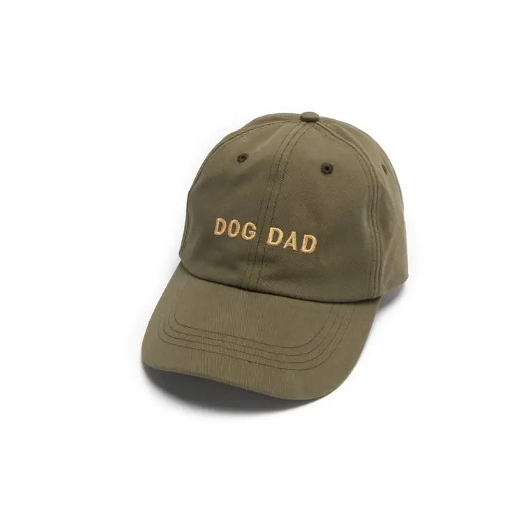 "Dog Dad" Olive Baseball Cap