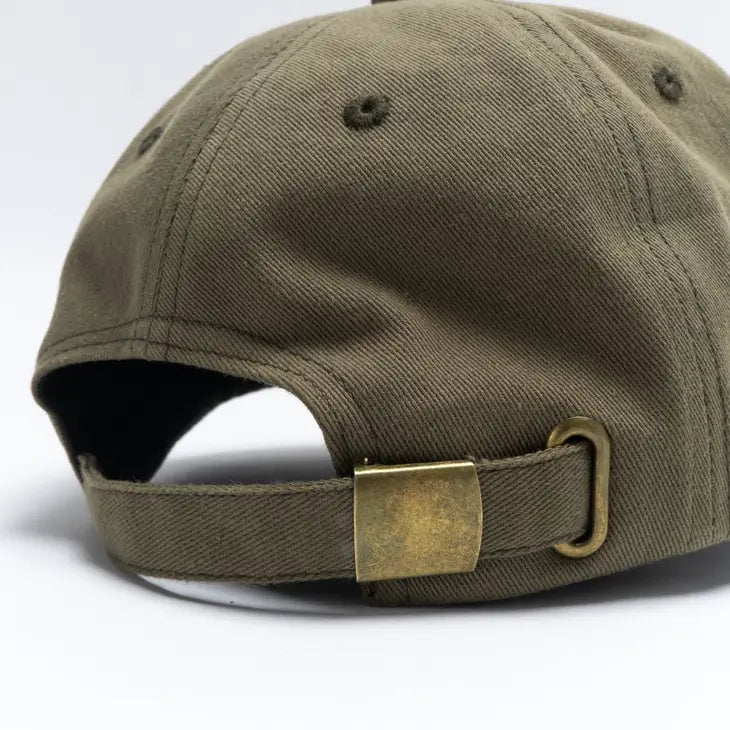 "Dog Dad" Olive Baseball Cap