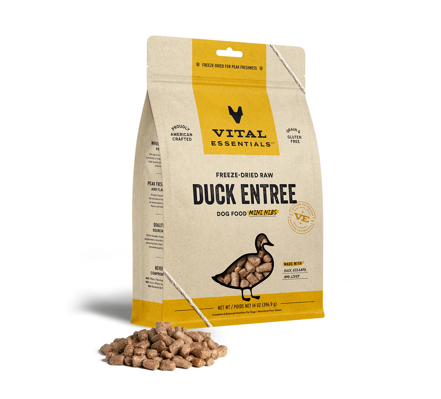 FD Raw Duck Entree Mini Nibs | Vital Essentials