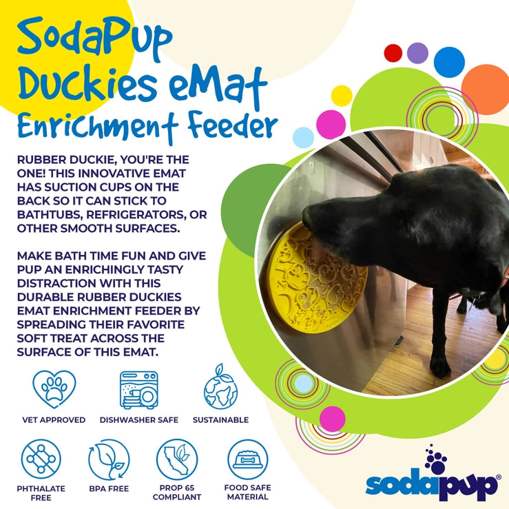 Duckies Lick Mat with Suction Cups | SodaPup