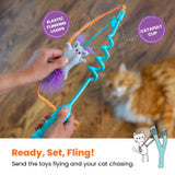 Cat-apult Spring Wand Cat Teaser Wand | Outward Hound