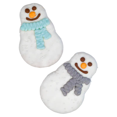 Snowman with Scarf | Bosco & Roxy's Cookie