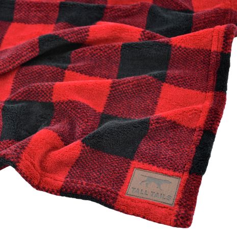 Red Plaid Dog Blanket | Tall Tails