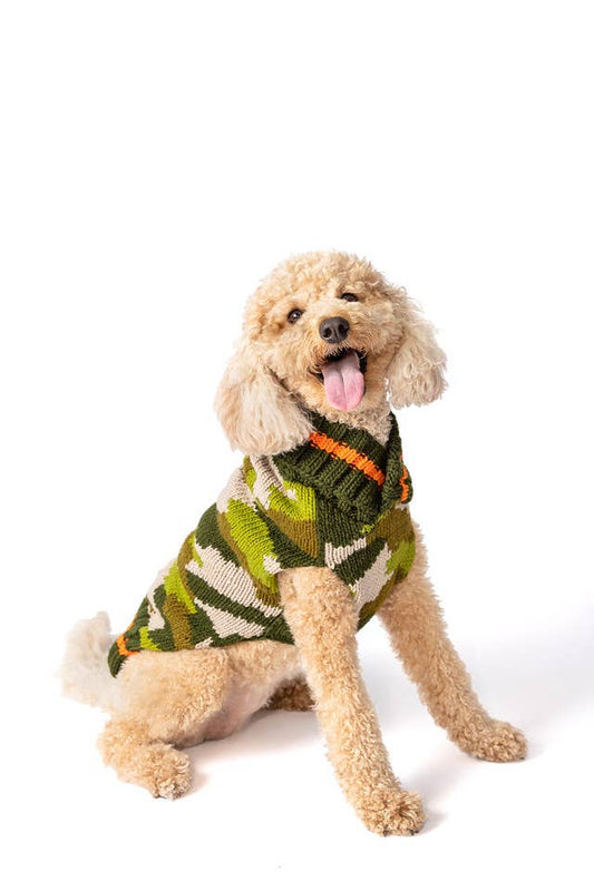 Camo Dog Sweater by Chilly Dog