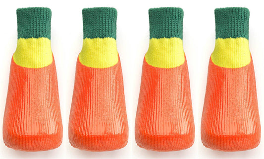 Rubber Dipped Socks - Orange