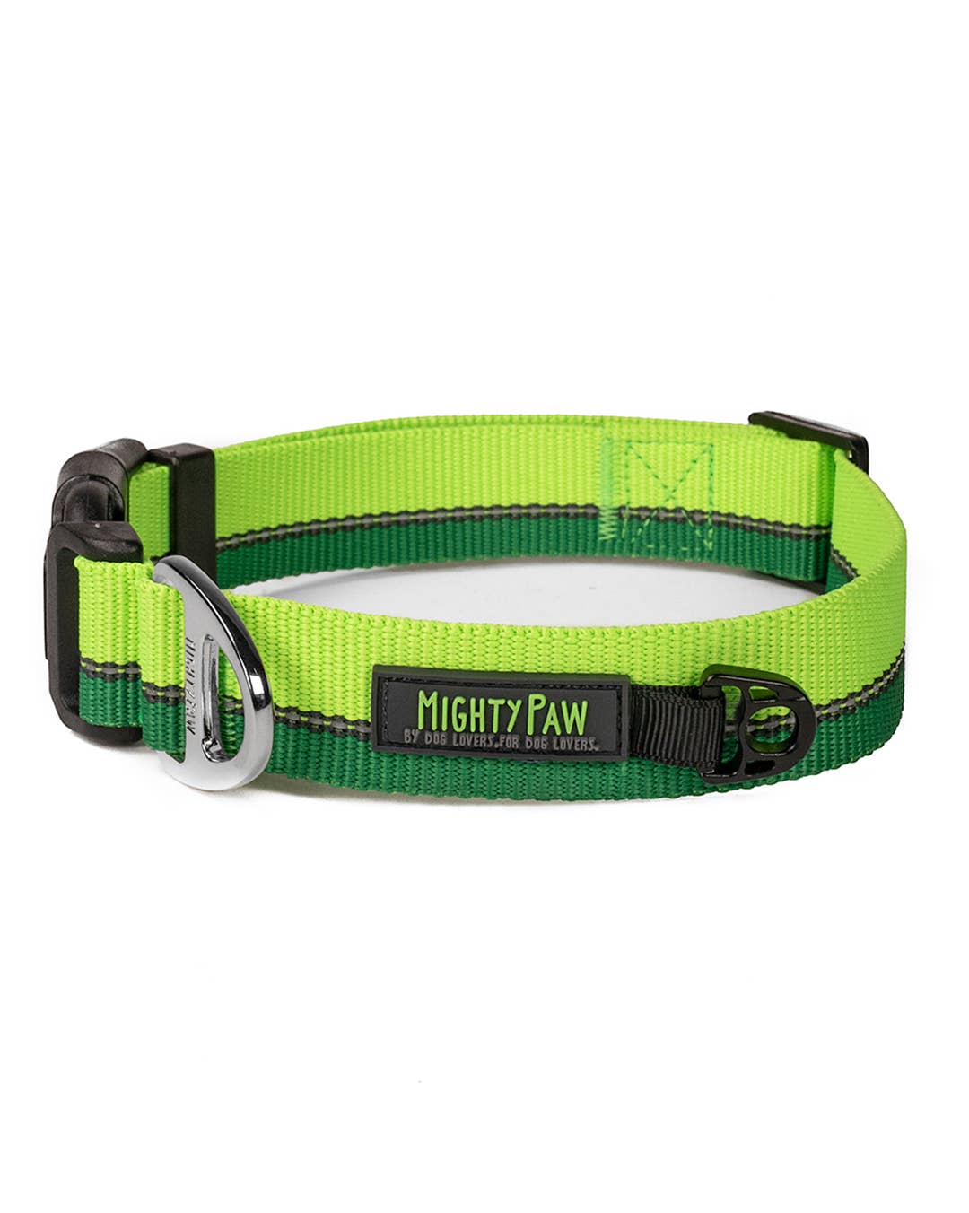 Green Reflective Colorblast Dog Collar